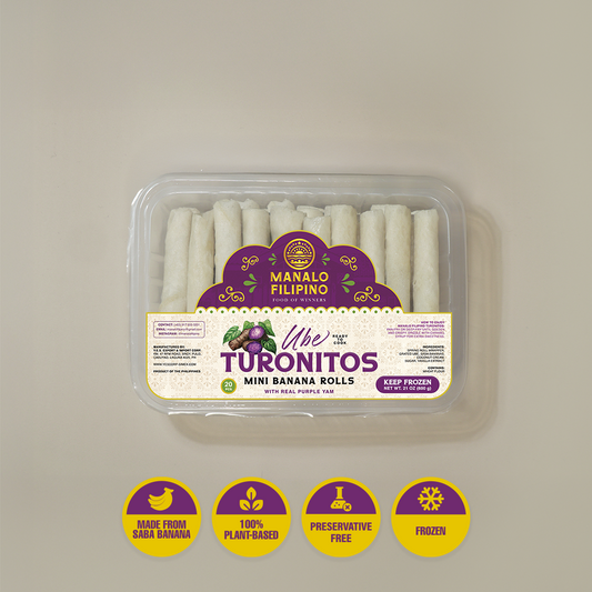 Ube Turonitos (Mini Banana Rolls - Purple Yam Flavor) | Ready-to-Cook | 20 pcs.